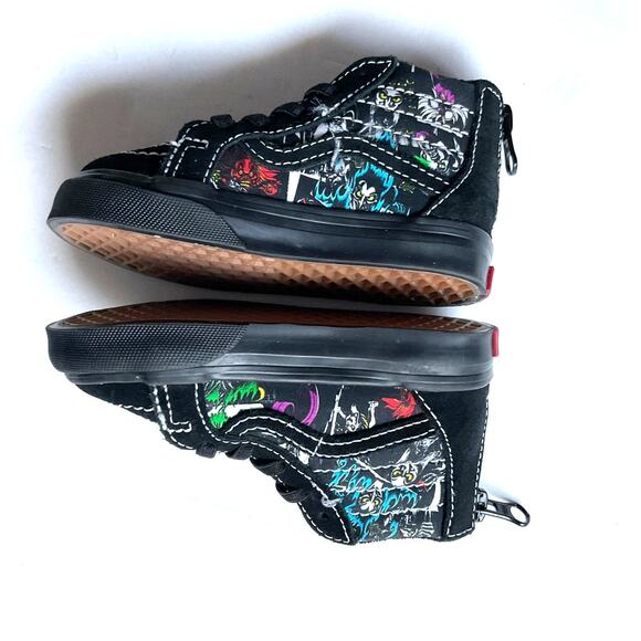 Vans x Disney 100 Villains Sk8-Hi Zip Sneakers Toddlers 6‎ - Picture 6 of 9